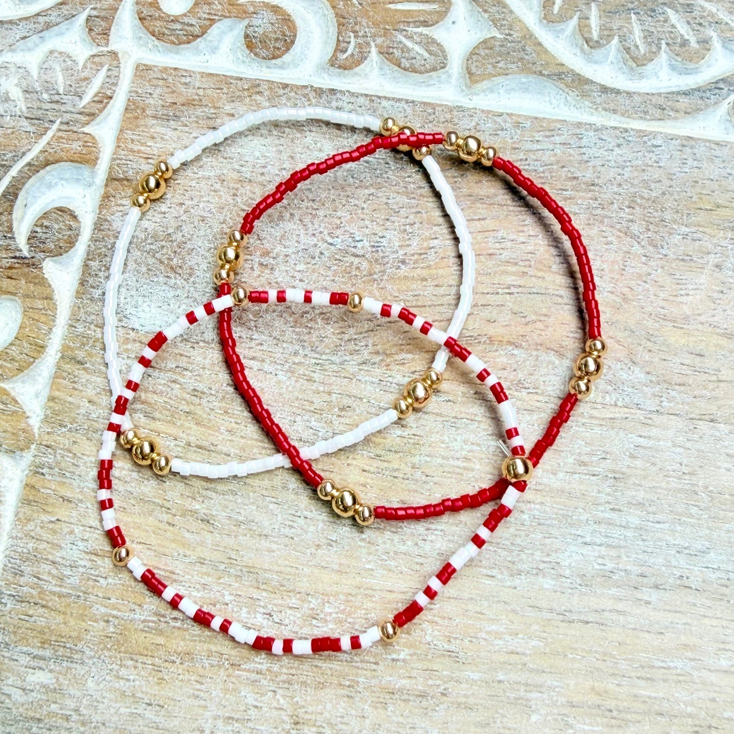Red & White Elephant Stack